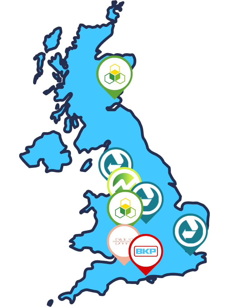 GRG Waste UK map BKP GRG Waste UK map BKP